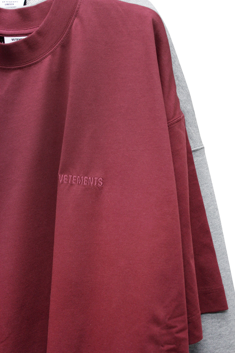 MERGED T-SHIRT SWEATSHIRT【25SS】