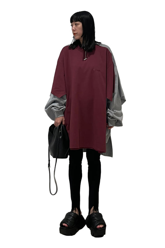 MERGED T-SHIRT SWEATSHIRT【25SS】