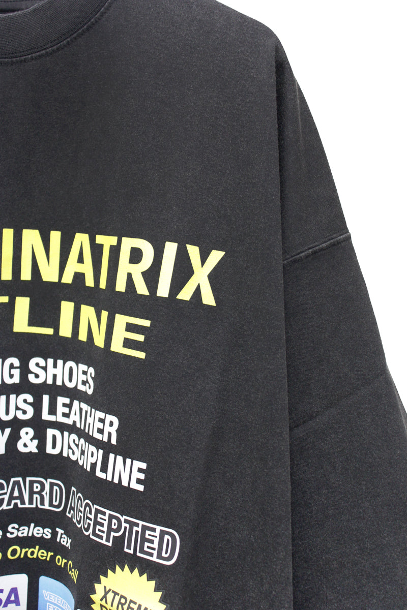 DOMINATRIX HOTLINE OVERSIZED T-SHIRT【25SS】