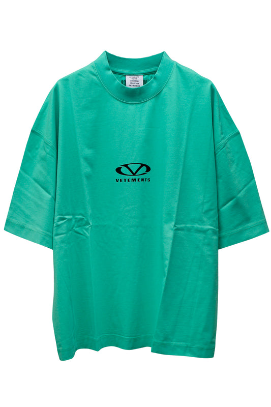 OVAL LOGO CROPPED BOXY T-SHIRT
