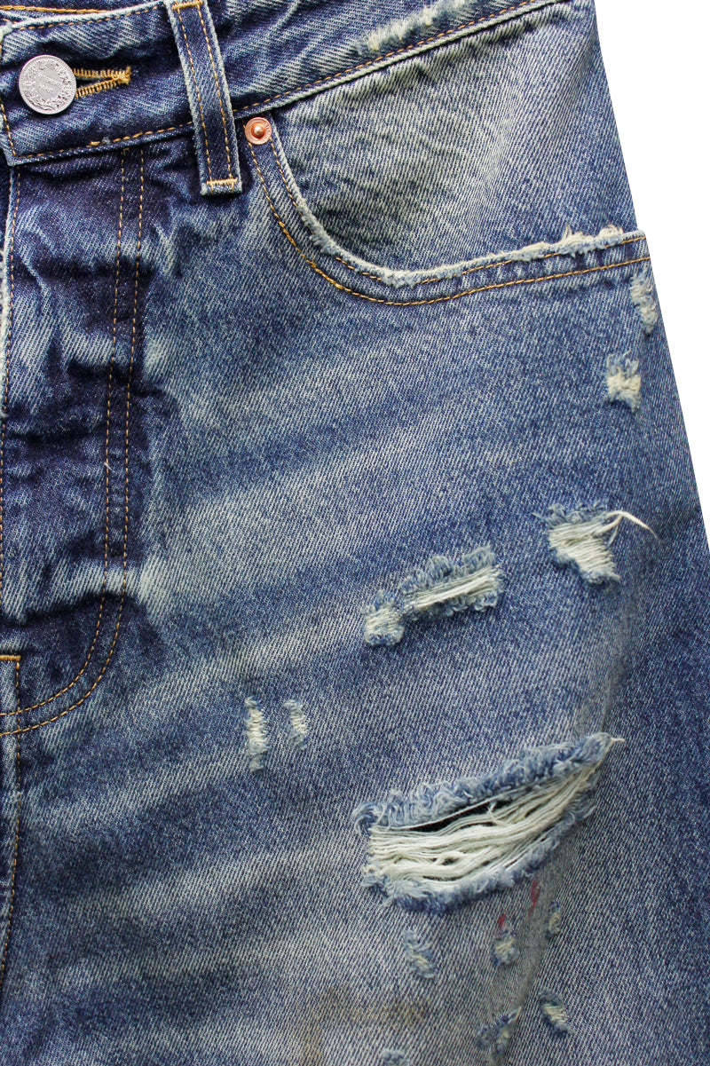 DISTRESSED BAGGY JEANS【25SS】