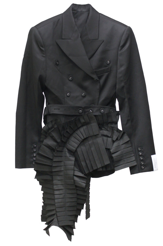 PLEATS APPLIQUE JACKET