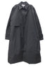 BALLOON SHAPE BUTTONED TRENCH COAT