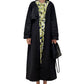 BALLOON SHAPE BUTTONED TRENCH COAT