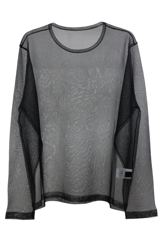 SHEER NYLON PULL OVER KNIT