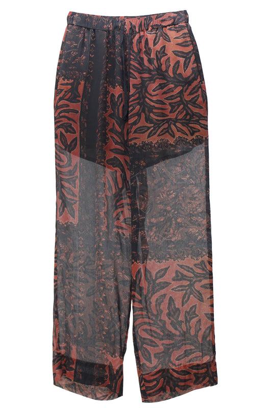 BOTANICAL PRINT EASY PANTS