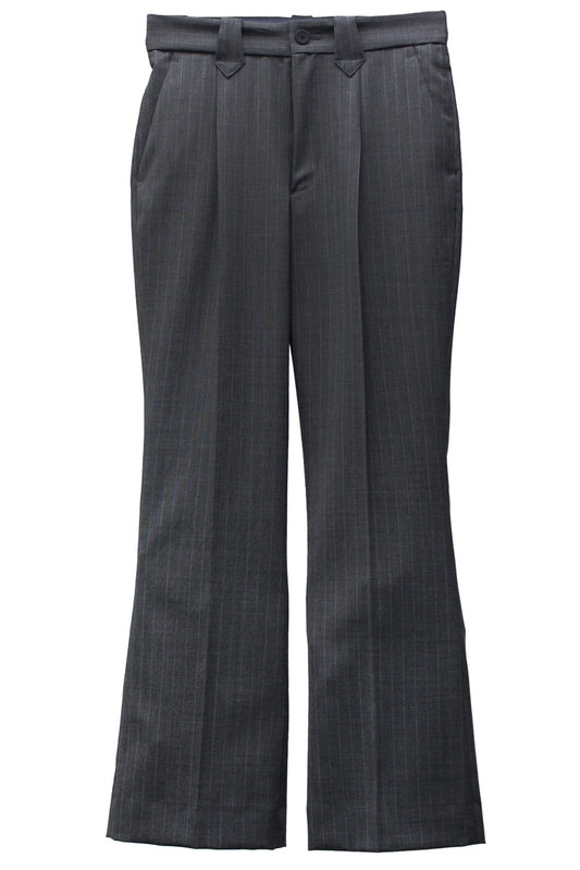 WOOL STRIPE TRO FOIL WESTERN SLACKS