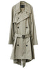 Draped Neck Midi Trench（UNISEX）