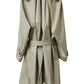 Draped Neck Midi Trench（UNISEX）