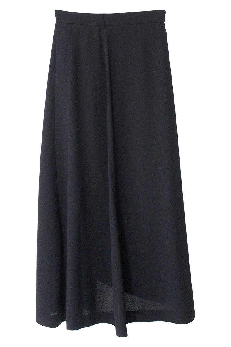 XS バレンシアガ BALENCIAGAレーヨン フレアスカート 黒 ボタン BALENCIAGA（バレンシアガ）｜SKIRT(スカート)｜ [正規取扱店]通販