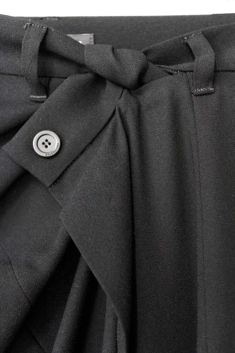 XS バレンシアガ BALENCIAGAレーヨン フレアスカート 黒 ボタン BALENCIAGA（バレンシアガ）｜SKIRT(スカート)｜ [正規取扱店]通販