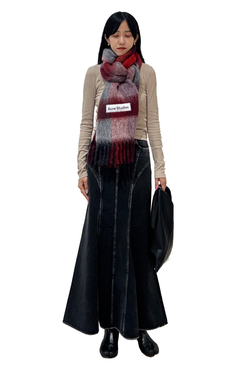 モヘアチェックストール【25AW】