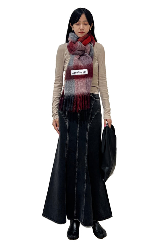 モヘアチェックストール【25AW】