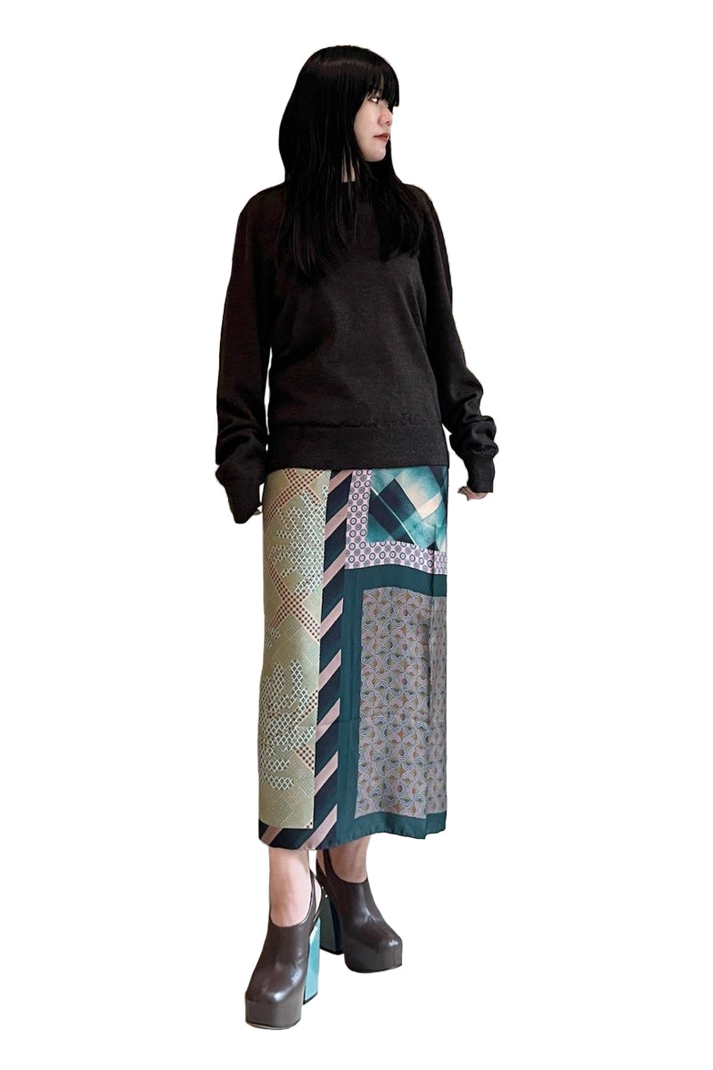 エルボーパッチクルーニット【25AW】