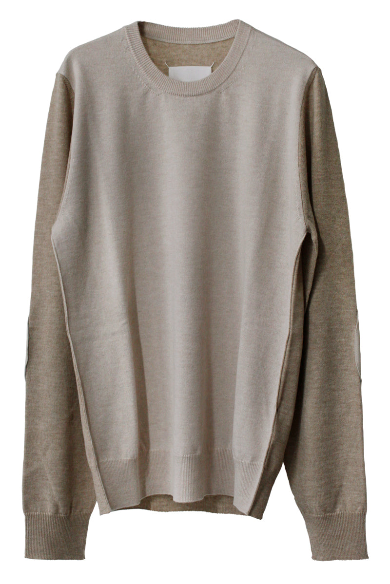 ツートンクルーネックニット【25AW】