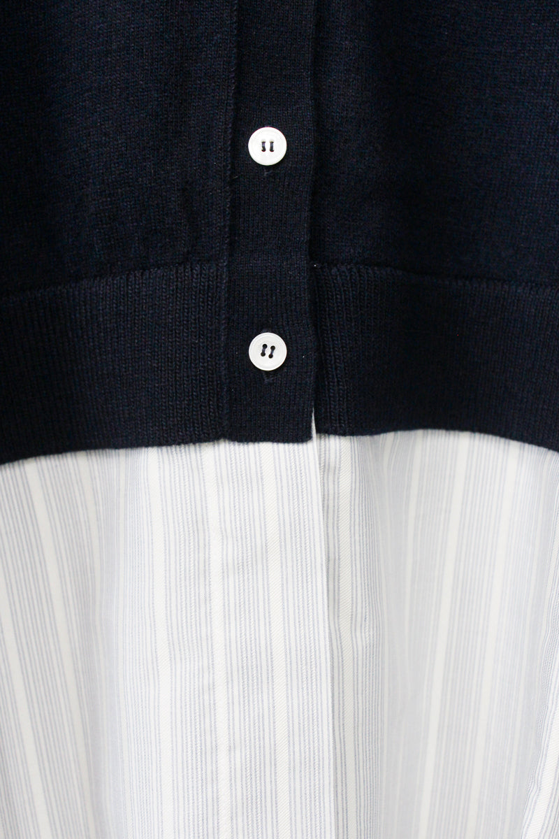 KNIT AND FABRIC CARDIGAN【25AW】
