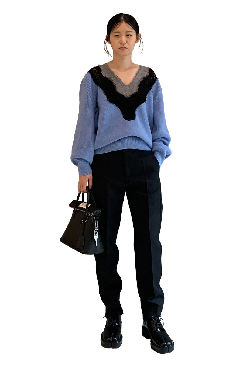 MIRACLE LACE VNECK KNIT【25AW】　