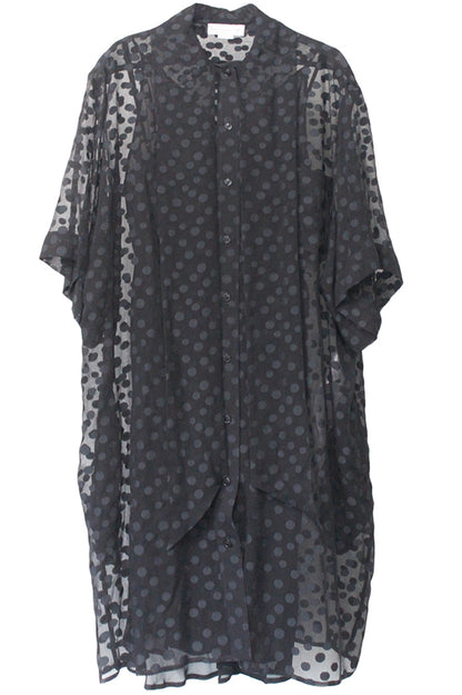 CREPONNE DOTS TIE DRESS【25AW】　