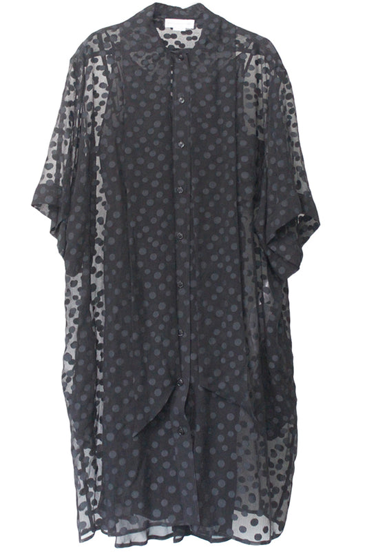 CREPONNE DOTS TIE DRESS【25AW】　