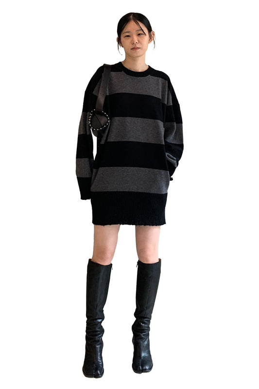 SPORTY STRIPE DRESS【25AW】