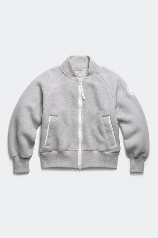 Sierra Fleece Bomber White Label
