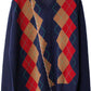 アーガイル柄Vネックニット（MEN)【25AW】