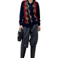 アーガイル柄Vネックニット（MEN)【25AW】