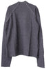 WOOL JACQUARD CUT-OUT TURTLE NECK TOP【25AW】