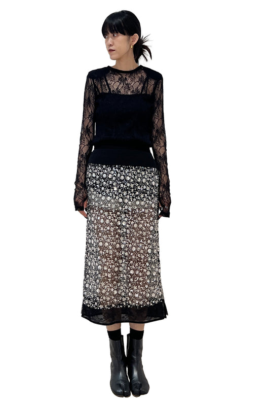 FROWER LACE TUNIC TOP【25AW】
