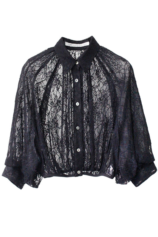 FROWER LACE BALLOON SLEEVE BLOUSE【25AW】