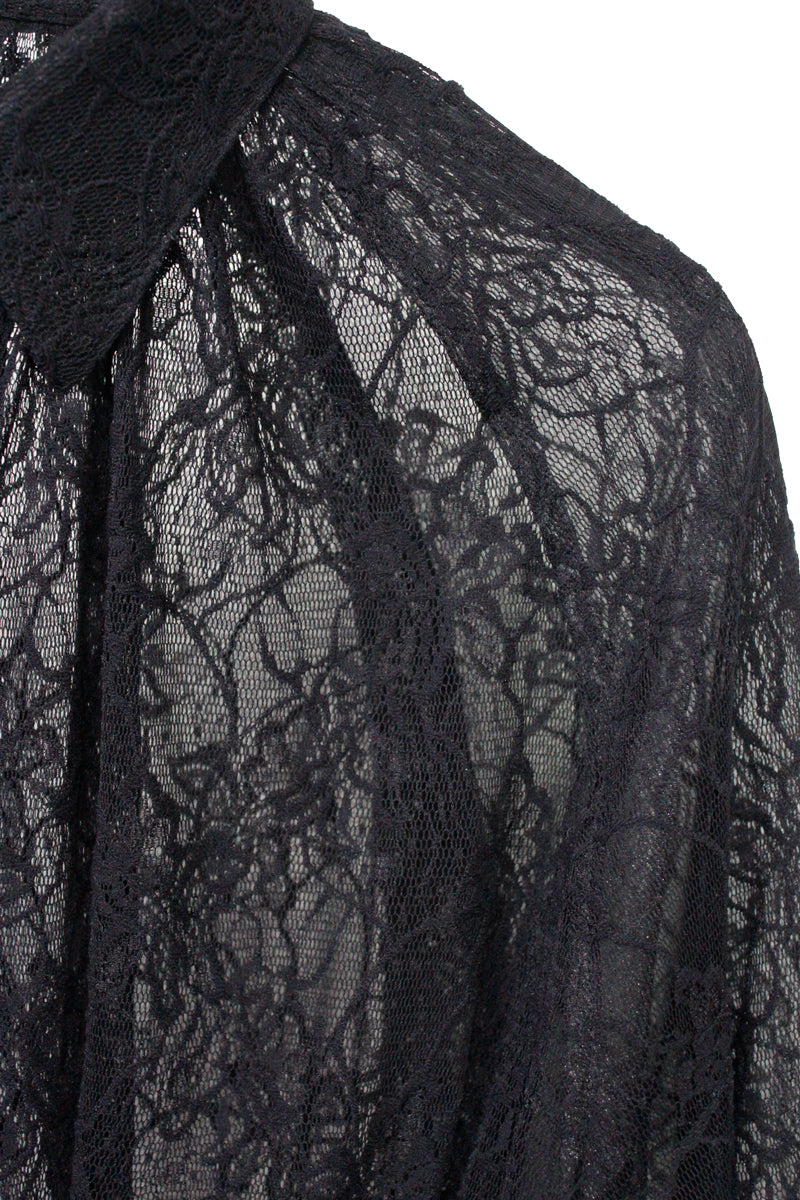 FROWER LACE BALLOON SLEEVE BLOUSE【25AW】