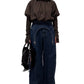 ガーター付デニムパンツ【25AW】
