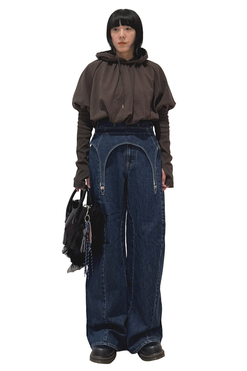 ガーター付デニムパンツ【25AW】