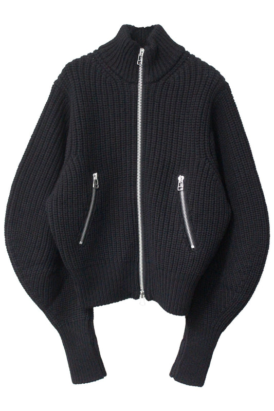 RIBED MASSIVE ROUNDED SLEEVE KNIT【25AW】