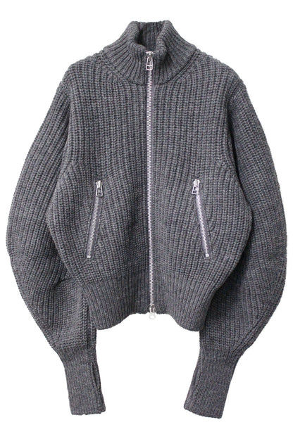 RIBED MASSIVE ROUNDED SLEEVE KNIT【25AW】