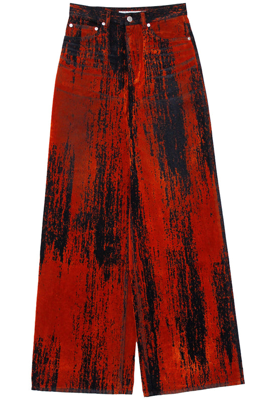 FLOCKED DENIM WIDE PANTS【25AW】