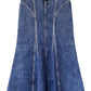 WASHED DENIM MERMAID LINE SKIRT【25AW】