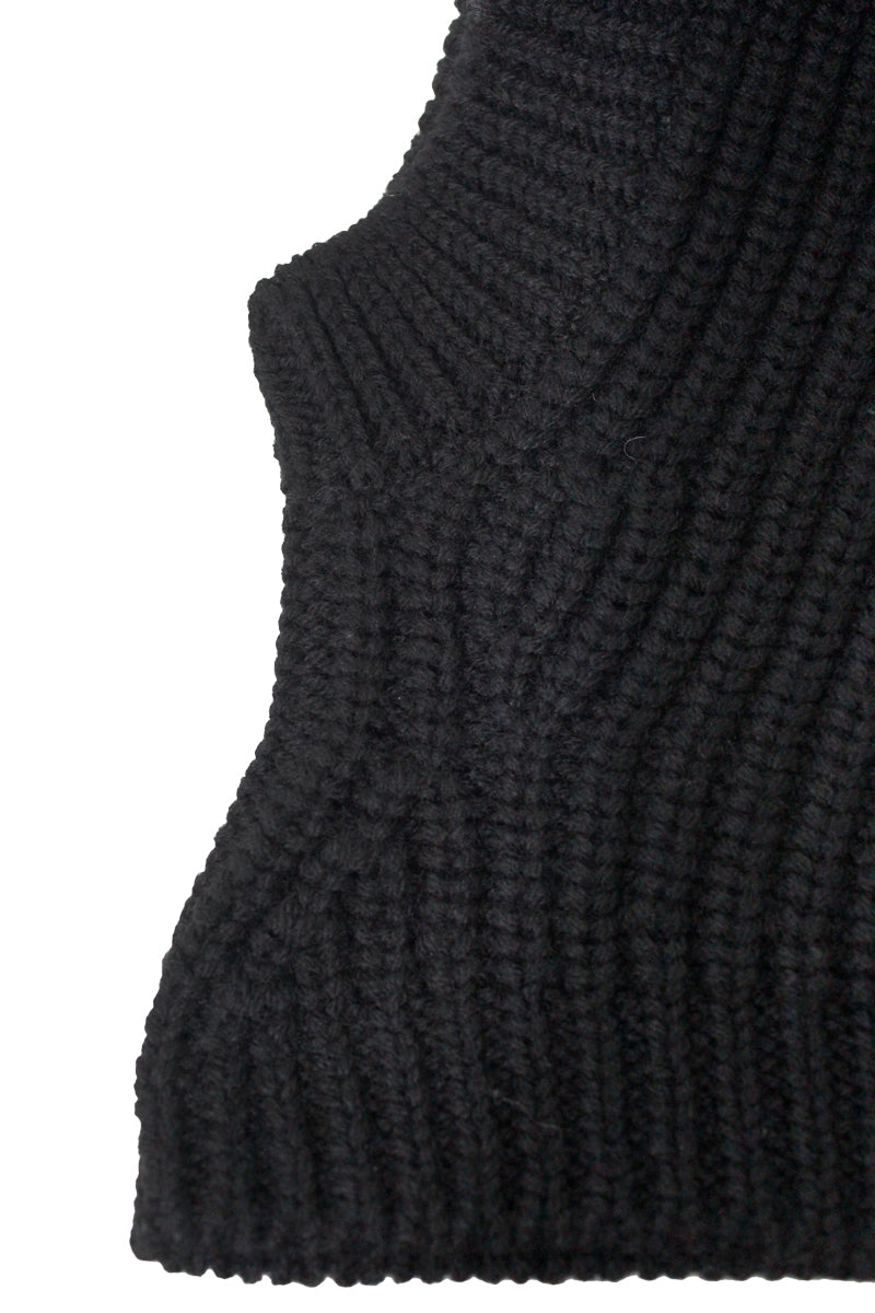 RIBED KNIT HOOD【25AW】