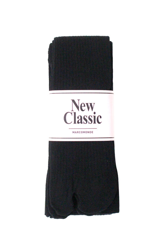 ウール混リブたびタイツ