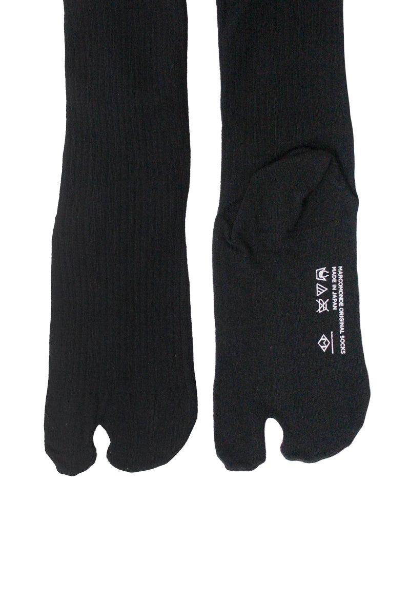 ウール混リブたびタイツ