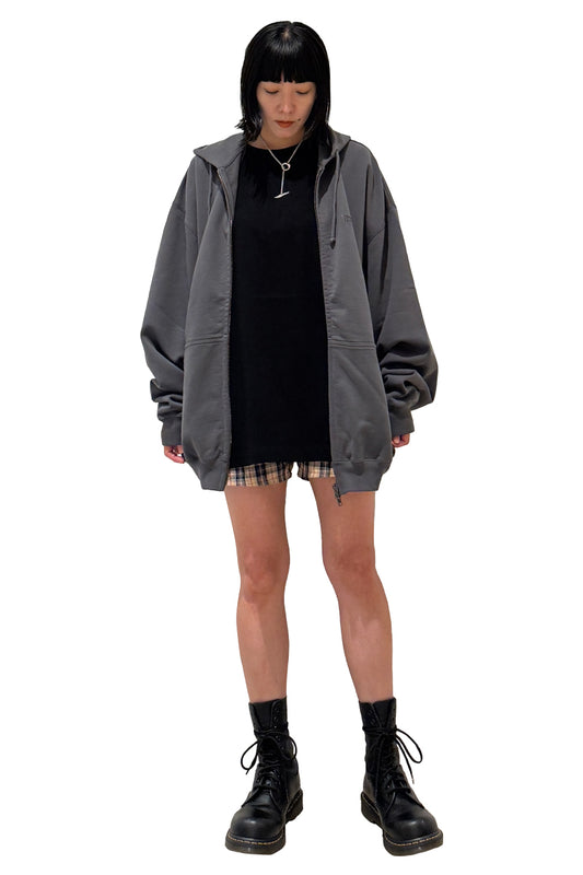 LOGO OVERSIZED ZIP-UP HOODIE【25AW】
