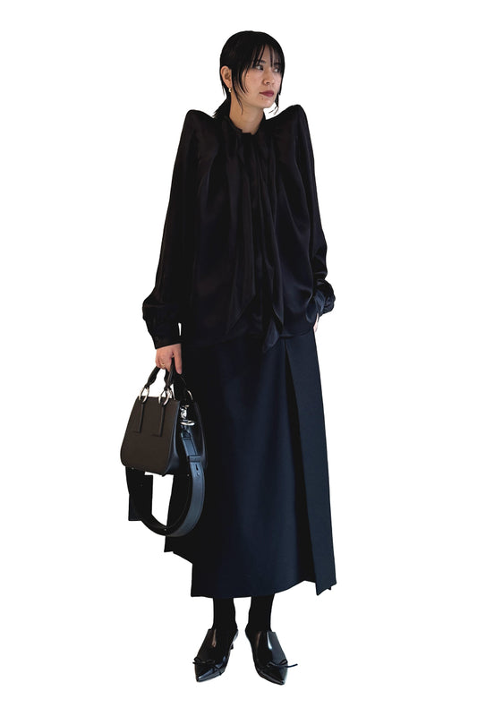 MIDI SKIRT MATTE&SHINY