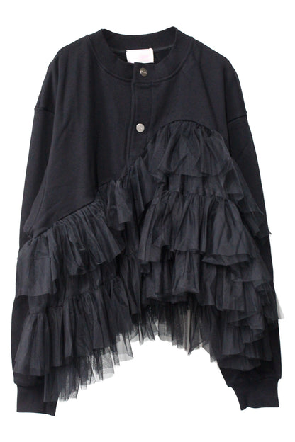 Tulle Jersey Cardigan【25AW】
