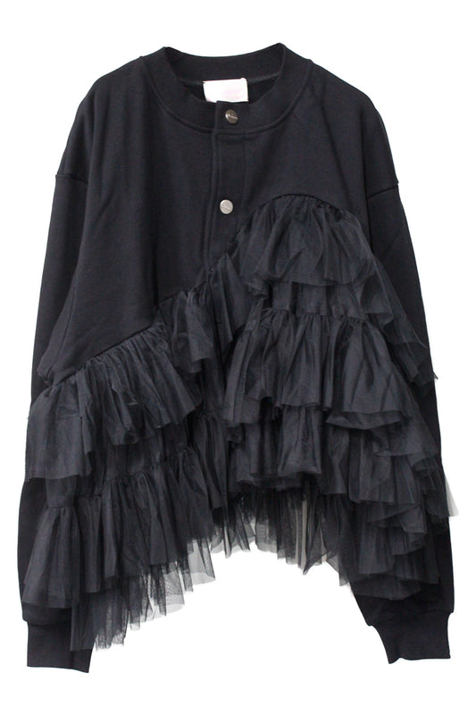 Tulle Jersey Cardigan【25AW】