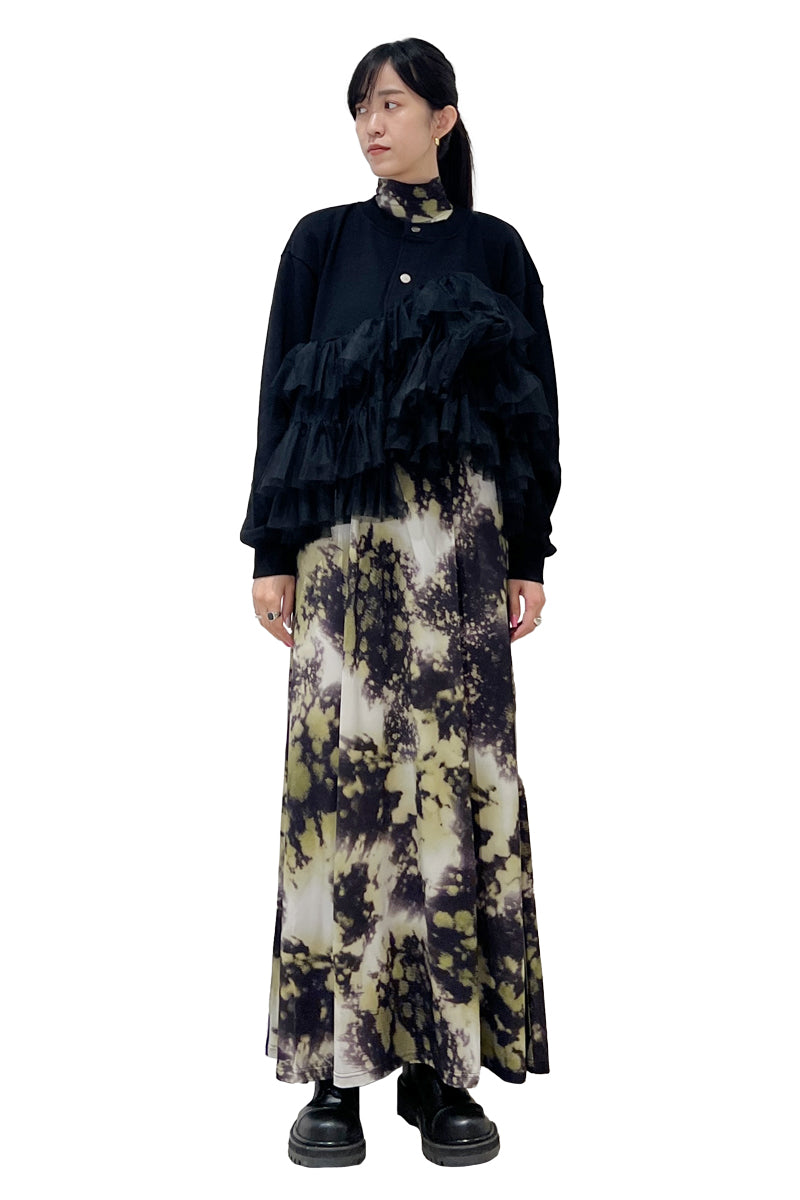 Tulle Jersey Cardigan【25AW】