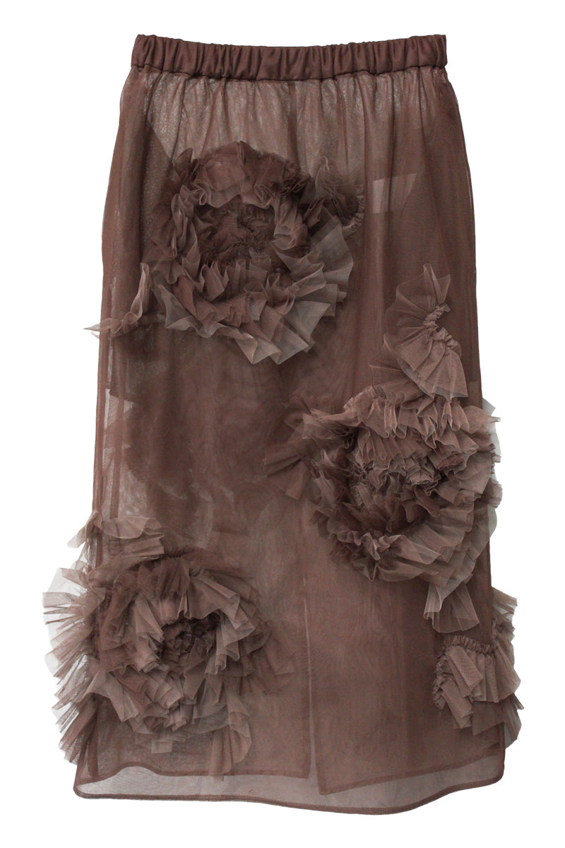 Flower Tulle Skirt｜VIVIANO｜MOGGIE CO-OP – Moggie co-op Online