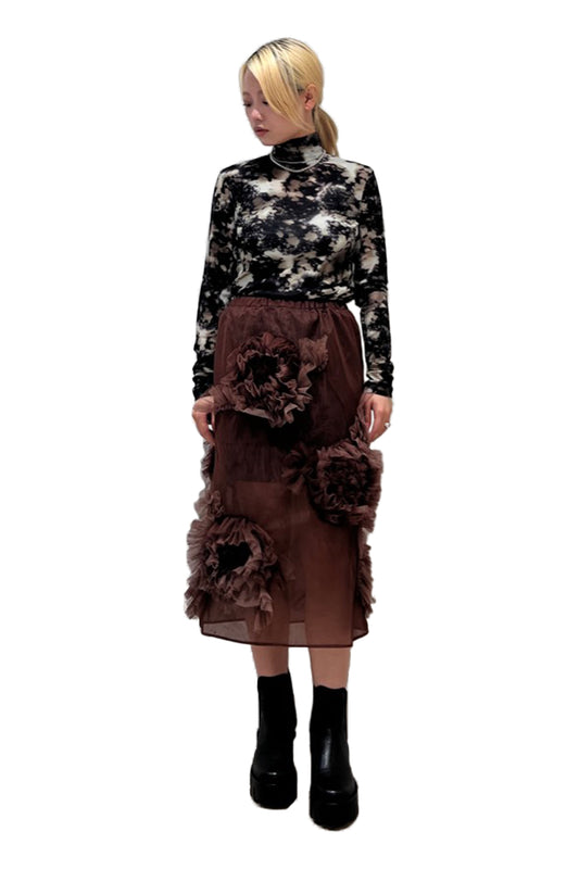 総柄ハイネックトップス【25AW】