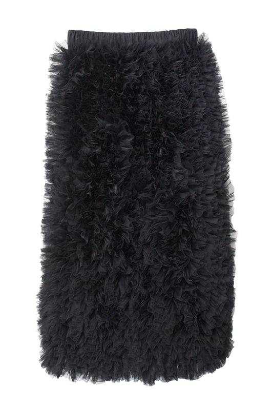 Ruffle Tulle Midi Skirt【25AW】