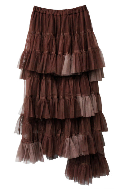Tulle Asymmetric Skirt【25AW】