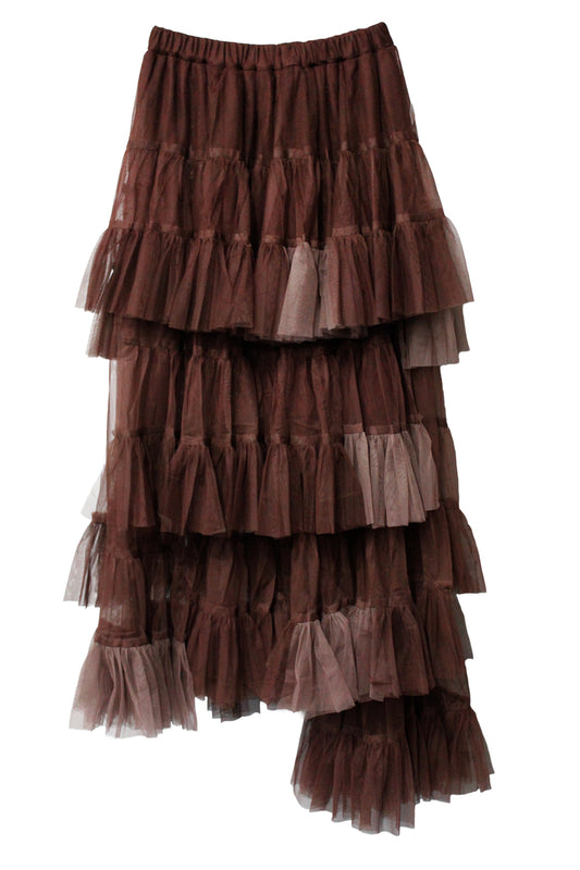 Tulle Asymmetric Skirt